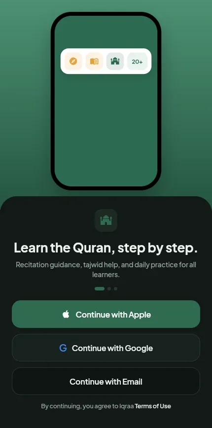 Iqraa — Learn the Quran with recitation guidance and daily practice